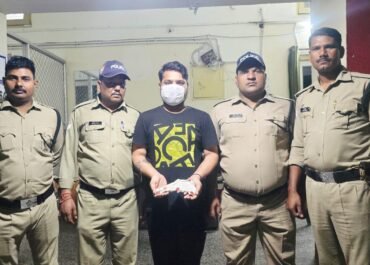 अवैध तमंचे के साथ एक व्यक्ति गिरफ्तार।