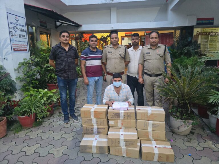 त्रिस्तरीय पंचायत निर्वाचन से पहले नैनीताल पुलिस एक्शन मोड में, अवैध शराब जब्त।