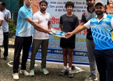 काशीपुर SAI स्टेडियम में स्वतंत्रता दिवस पर क्रॉस कंट्री रनिंग प्रतियोगिता, भार्गवी रावत ने मारी बाजी।