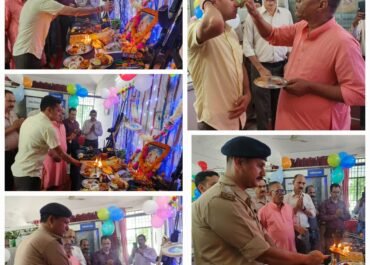 एसएसपी नैनीताल ने भगवान विश्वकर्मा जयंती पर किया विशेष पूजन, शस्त्रों व औजारों का किया सम्मान।