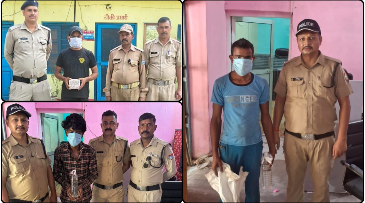 लालकुआं और भवाली पुलिस की बड़ी कार्रवाई – 03 शराब तस्कर गिरफ्तार, 168 पाउच अवैध शराब बरामद।