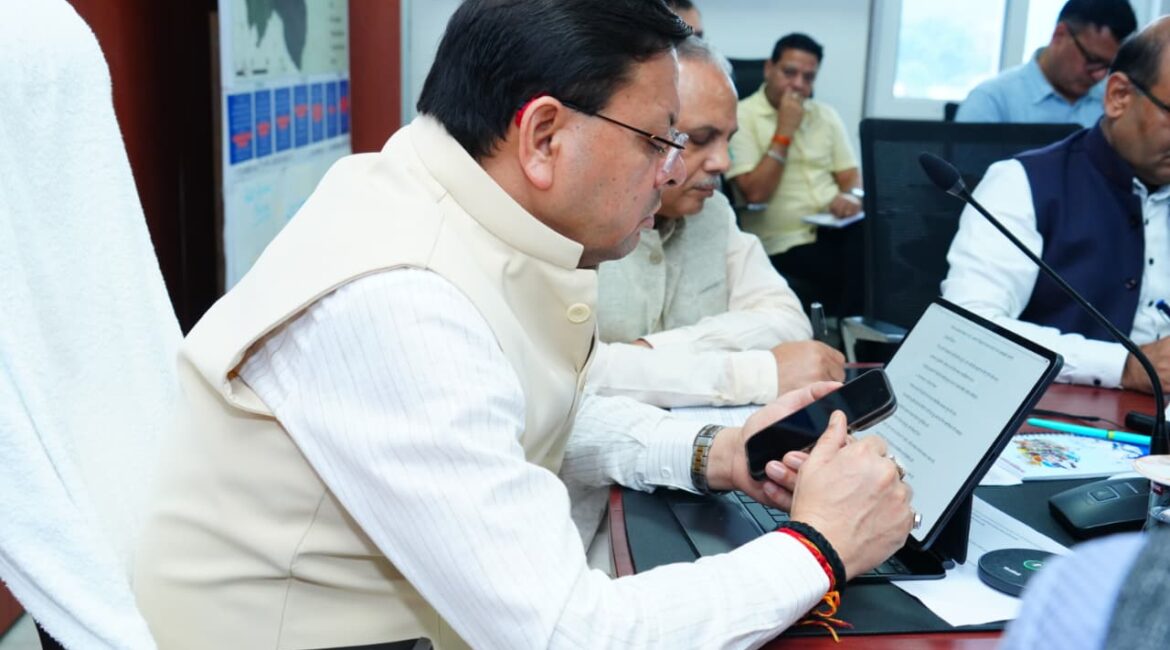 चमोली आपदा पर सीएम धामी सख्त – लापता लोगों की खोज तेज करने और प्रभावितों को तत्काल मदद पहुंचाने के निर्देश।