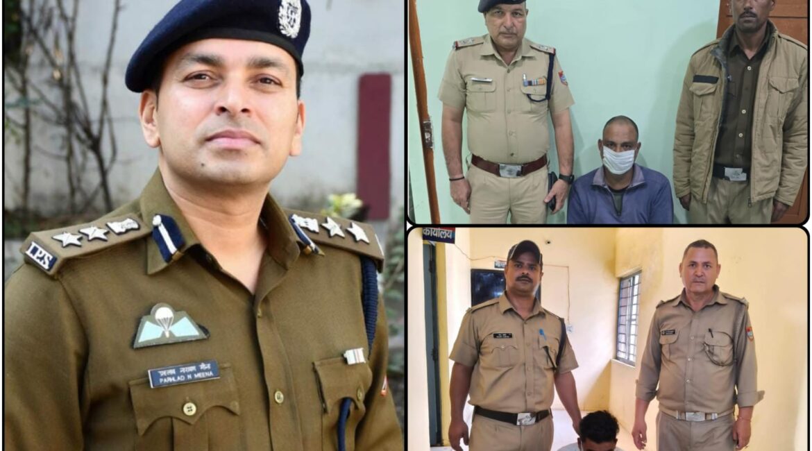 एसएसपी मीणा की सख्ती से बौखलाए तस्कर, दो गिरफ्तार, स्कूटी सीज।