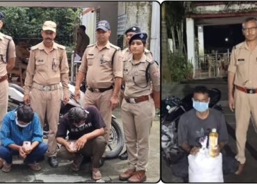 एसएसपी मीणा के निर्देश पर कार्रवाई – चोरगलिया पुलिस ने चैकिंग के दौरान 18.70 ग्राम स्मैक व 40 लीटर अवैध शराब की बरामदगी, 03 अभियुक्त गिरफ्तार।