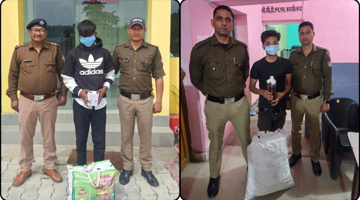 अवैध शराब पर पुलिस का शिकंजा, लालकुआं और भीमताल से 2 आरोपी गिरफ्तार।