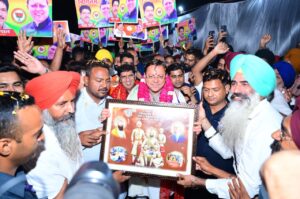 काशीपुर से खटीमा तक जनसैलाब, धामी के स्वागत में उमड़ा जनसागर।