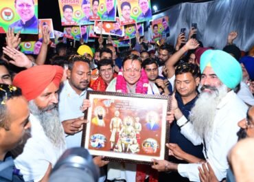 काशीपुर से खटीमा तक जनसैलाब, धामी के स्वागत में उमड़ा जनसागर।