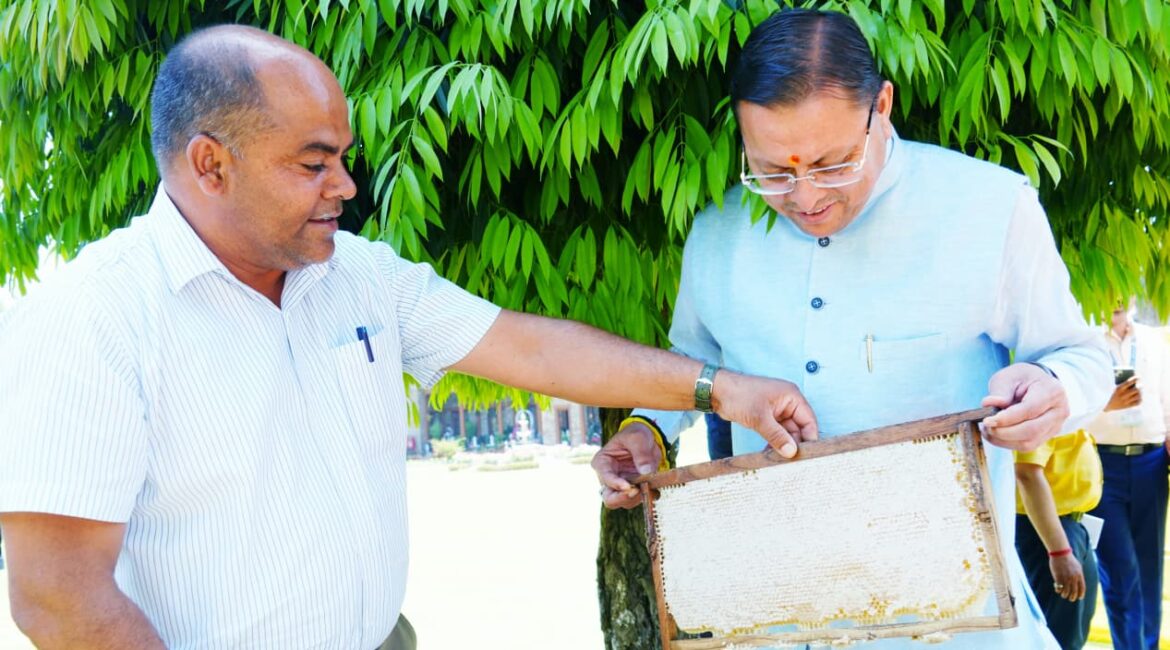 मुख्यमंत्री आवास में शहद उत्पादन की नई मिसाल, 45 दिन में 520 किलो उत्पादन।