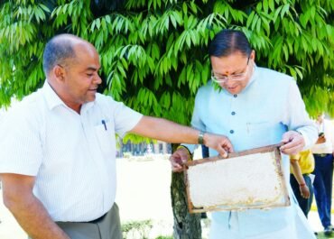 मुख्यमंत्री आवास में शहद उत्पादन की नई मिसाल, 45 दिन में 520 किलो उत्पादन।