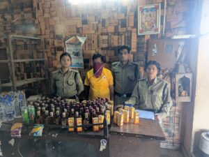 अंधेरे में चल रहा था खेल, छापे में पकड़ी गई शराब की खेप!”