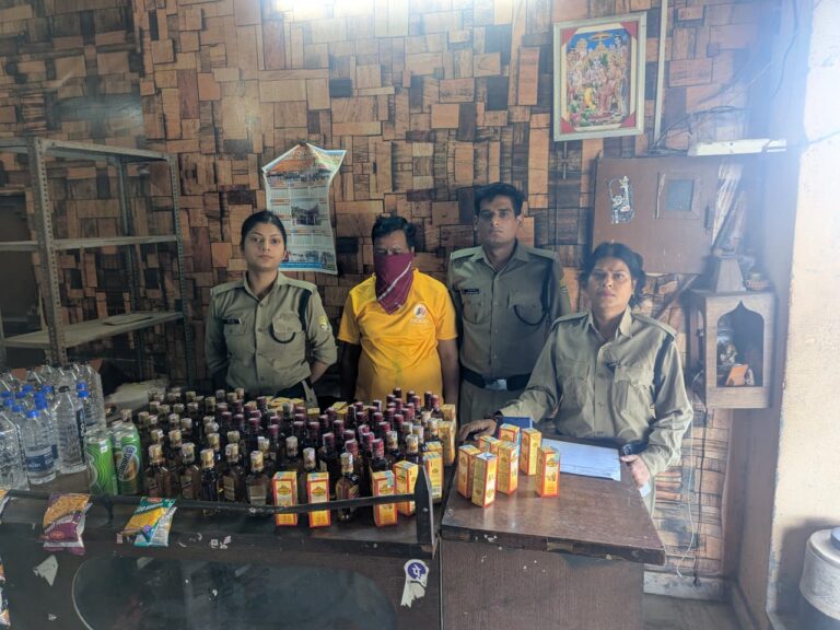 अंधेरे में चल रहा था खेल, छापे में पकड़ी गई शराब की खेप!”