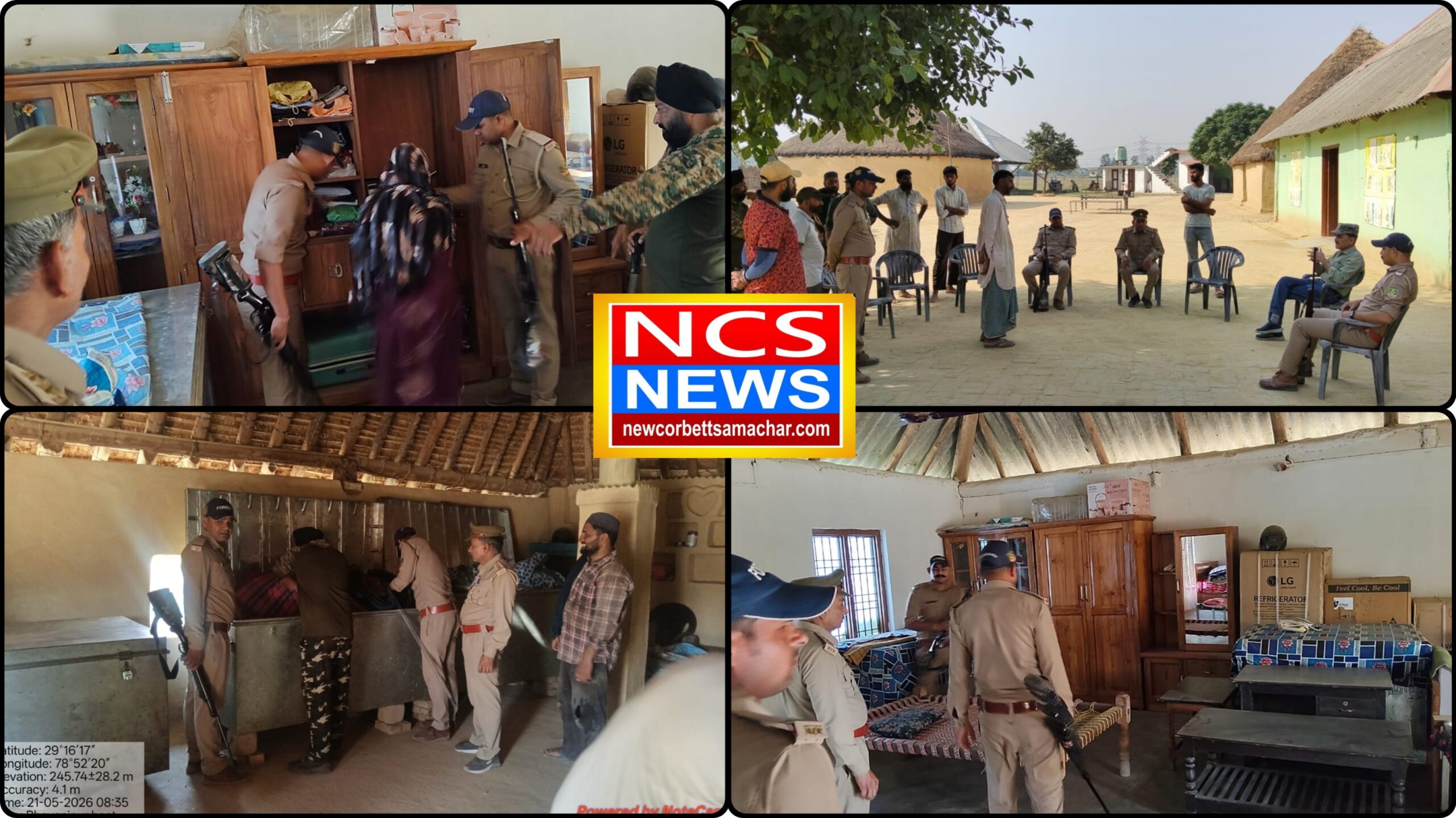 वन गुर्जरों के डेरों में चला सघन एंटी पोचिंग अभियान, जंगल में खंगाला गया हर कोना।