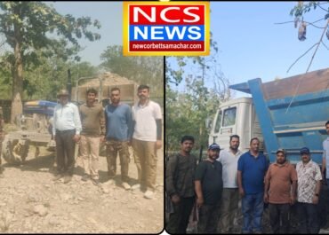 बंजारी गेट पर वन विभाग की रेड, प्रतिबंधित क्षेत्र में अवैध खनन करता 10 टायरा डंपर सीज।