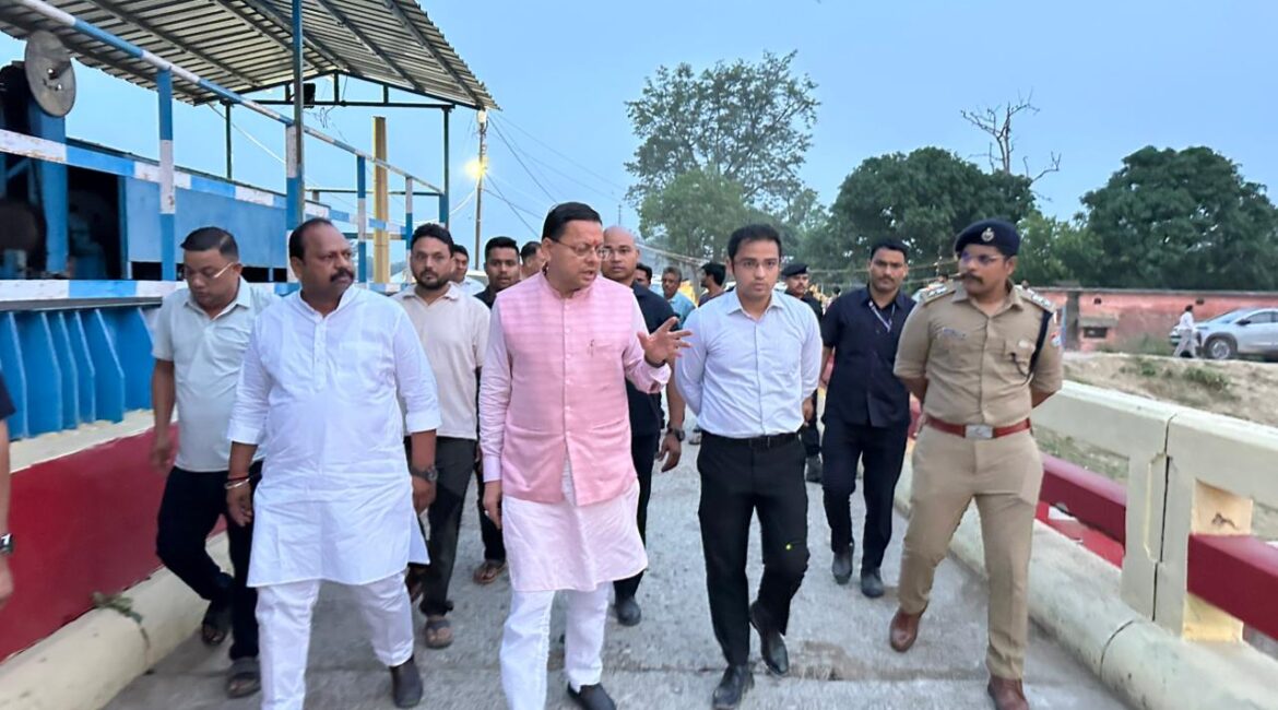 लोहियाहेड वाटर बाईपास बनेगा नया पर्यटन हब, सीएम धामी ने किया स्थलीय निरीक्षण।