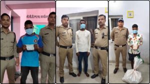 एसएसपी डॉ. मंजूनाथ टीसी के निर्देशन में कार्रवाई, स्मैक, अवैध शराब और सट्टेबाजी के खिलाफ तीन गिरफ्तार।