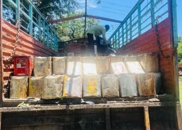 बन्नाखेड़ा में वन विभाग की बड़ी कार्रवाई, 480 टिन अवैध लीसा बरामद।