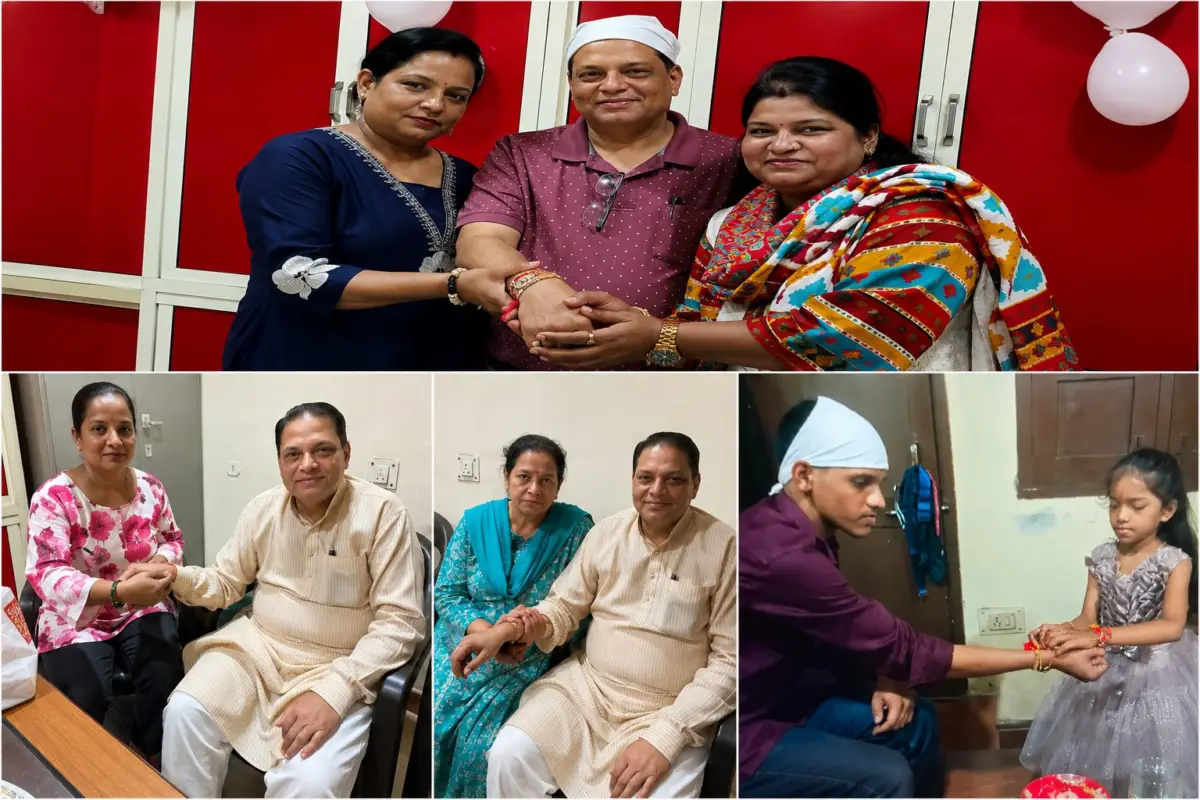 जब मजहब की दीवारें टूटीं, राखी के धागों में बंधा भाईचारा—डॉ. जफर सैफी और अरमान ने दिया कौमी एकता का संदेश।