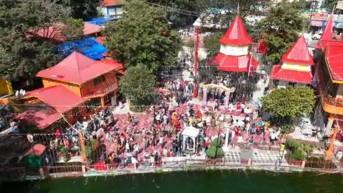 नंदा देवी महोत्सव में सुरक्षा का चाक-चौबंद इंतजाम, ड्रोन से चप्पे-चप्पे पर नजर।