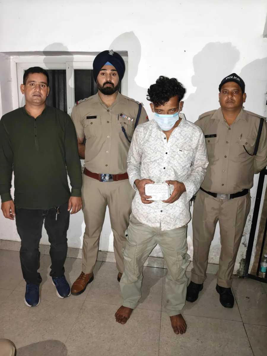 स्मैक के खेल पर पुलिस का शिकंजा, गफूर बस्ती में नशे के आरोपी की गिरफ्तारी।