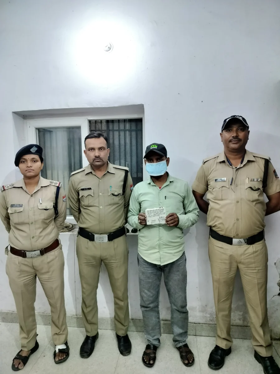 सट्टे के खेल में पुलिस की एंट्री, 9,190 रुपये और सामग्री के साथ आरोपी गिरफ्तार।